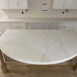 Calacatta Gold Suede Silestone Calacatta Gold Suede Silestone kitchen counter replacement in Hamilton Ohio