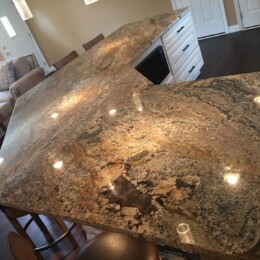Crema Bordeaux Island Crema Bordeaux Island kitchen remodel West Chester Ohio