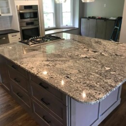 Shaker White Perimeter with Shaker Dark Grey Island Shaker White Perimeter with Shaker Dark Grey Island kitchen remodel in Loveland Ohio
